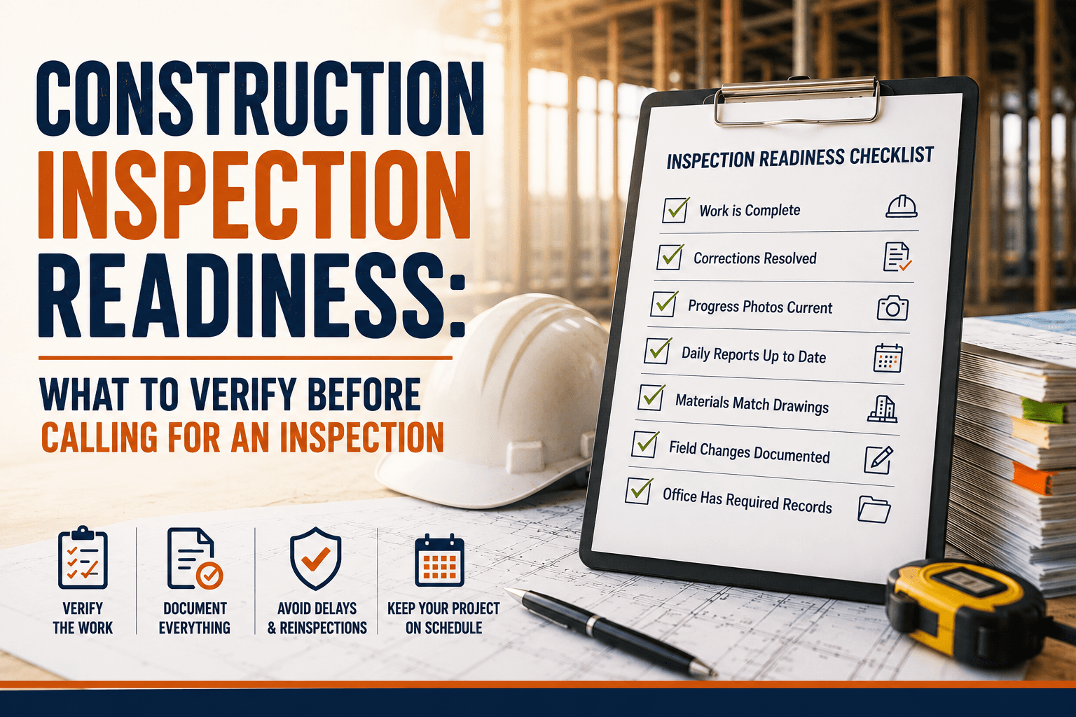 Construction Inspection Readiness: What to Verify Before Calling for an Inspection 
